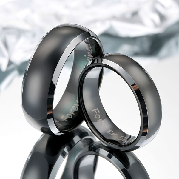 【Paar】Schlichter Wolfram Ring - Denker